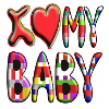 J’aime / coeur mon bébé