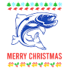 Merry Fishmas Ugly Christmas Fish