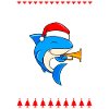 Joyeux Sharkmas Requin Noël