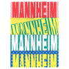 Mannheim Germany City Font Skyline