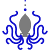 Octopus Octopus Blue Grey Animation