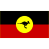 Aboriginal Flag with Kangaroo