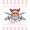 Fun Viking ugly christmas sweater jumper