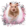 Hamster, Graffiti,Painting,Pink,Pink