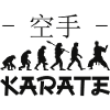 Karate-Evolution. Kampfsport. Geschenkidee.Japan