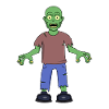 Zombie effrayé