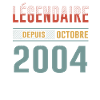 Légendaire Depuis Octobre 2004 Anniversaire