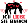 Pferdefan Statement Herz Pferde Islandpferde