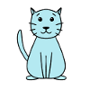 simple cute cat