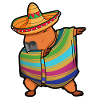 Capybara Cinco De Mayo Rodent Dab Mexican Kids Men