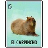 El Carpincho Capybara messicano Carte Roditore divertente