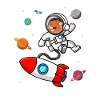 capybara astronaut in space Funny Rodent Lover Pun