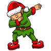 Dabbing Elf Christmas Elf