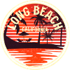 Long Beach California Sunset Badge