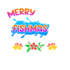Pêcheur Noël Pêche Joyeux Poissons