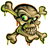 Pirate Skull Cartoon Graffiti
