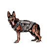 Polizeibeamter Polizeihund