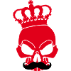 Skull with crown