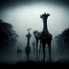 Girrafe in the dark
