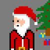 Pixel Weihnachtsmann