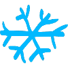 Blue snowflake
