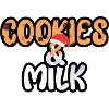 Christmas Chocolate Cookies Milk