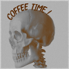 coffee time skull
