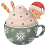 Christmas cat cup
