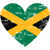 Jamaica Flag Heart