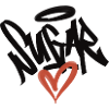 sugar heart graffiti