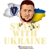 Ukraine Massachusetts Zelenskyj T-Shirt Design