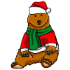 Ours avec chandail de Noël