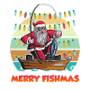 Joyeux Fishmas Nikolaus Angler Angel