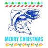 Joyeux poisson de Noël moche