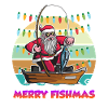 Joyeux Fishmas Nikolaus Angler Angel