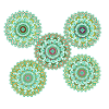 Mandala vert