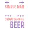 Snowboard et bière