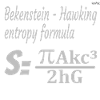 Bekenstein-Hawking entropy formula