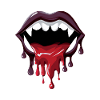 Dripping Vampire lips