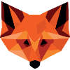 Geometrischer Fuchskopf | Modernes Low-Poly-Tier