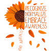 ADHD Awareness Sunflower Embrace Neurodiversity