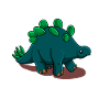Cartoon Stegosaurus