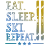 eat sleep skiing repeat