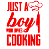 Boy loves cooking