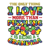 Puzzle lover grandma, puzzles.
