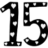15 birthday with heart