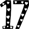 17 birthday with heart