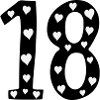 18th birthday with heart