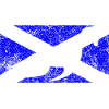 Distressed Scottish Nessie Saltire Flag