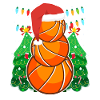 Basketball Snowman Basketball Player